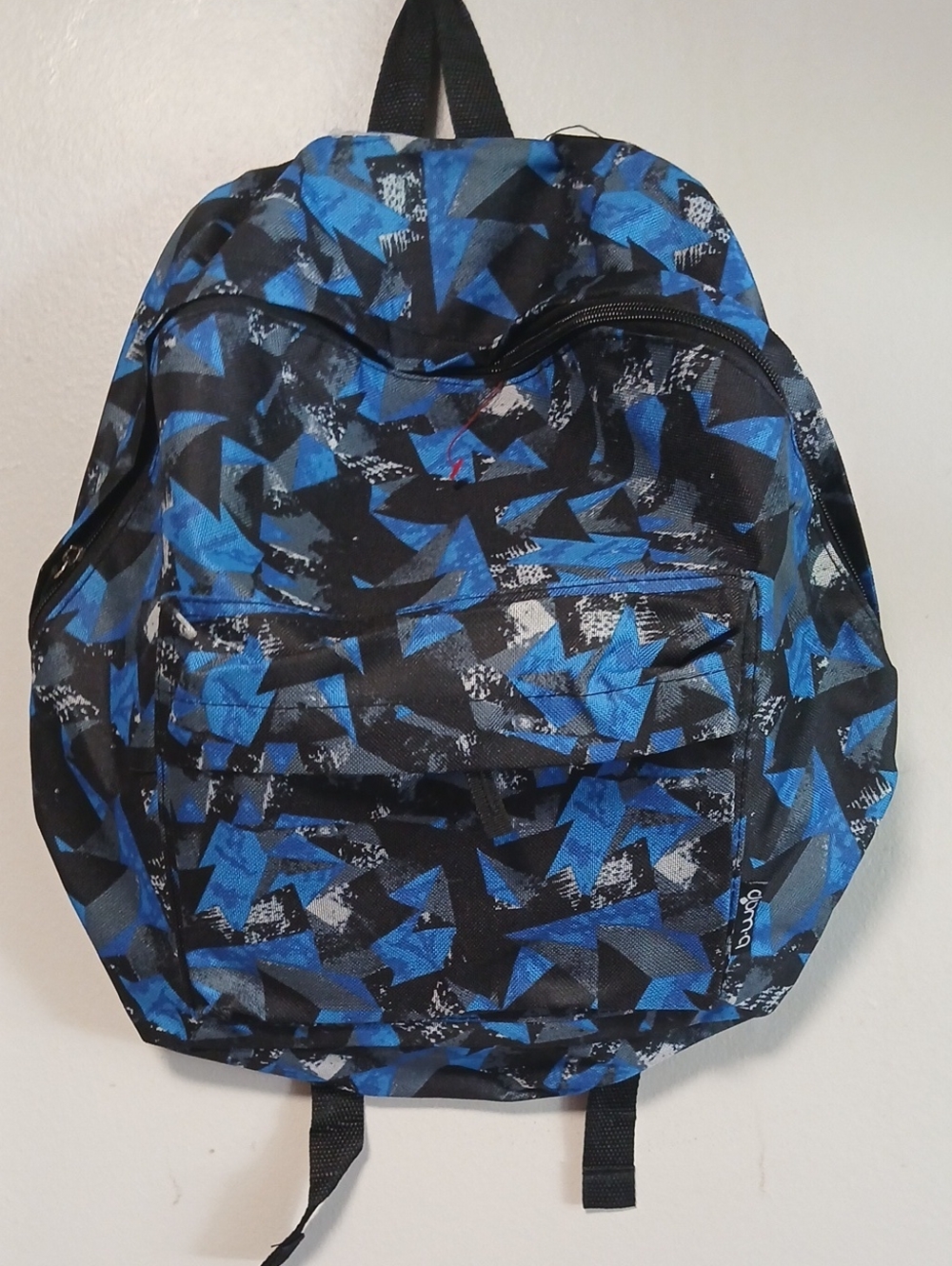 Casual Blue Geometric Men’s Backpack by
